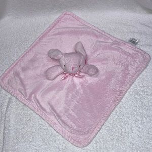 Stephan baby pink fleece bunny lovey security blanket